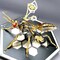 3D Metal Puzzles for Kids: Northern Giant Hornet Metal Model Kits, 3D Metal Puzzle Mechanical Wasp Building Blocks, Difficult DIY for Assembly, Birthday Gifts for Men (3D Metal Wasp-Silver Gold)